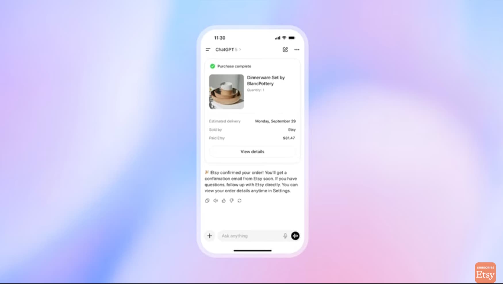 Cover Image for How to Make Your Etsy Shop Buyable Inside ChatGPT