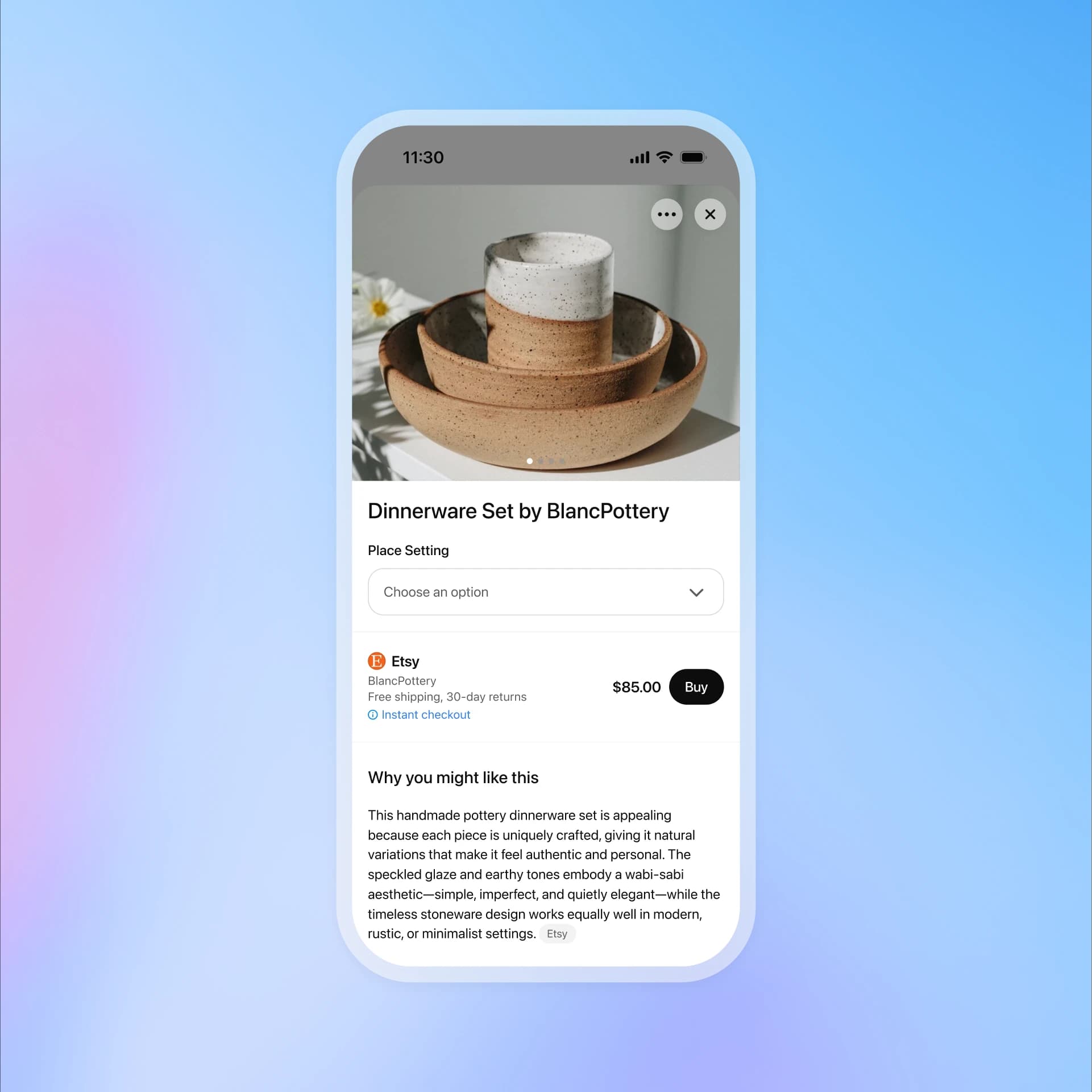 See buying options in one place ChatGPT demo image