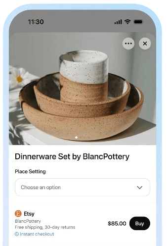 ChatGPT Instant Checkout on mobile phone